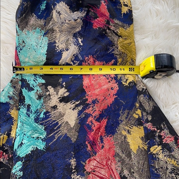 NWOT, multicolor fit+flare dress, size S - Picture 2 of 8
